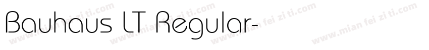 Bauhaus LT Regular字体转换